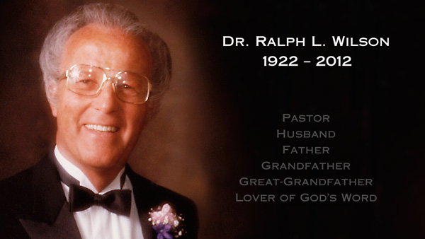 A tribute to Dr. Ralph L. Wilson